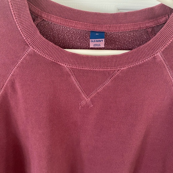 Old Navy Medium Burgundy Sweatshirt - Picture 2 of 4